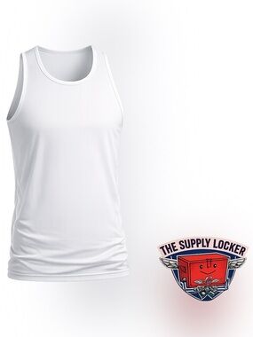 DSG Men’s Run Tank Top White Moisture Wicking Athletic Shirt L NWT
